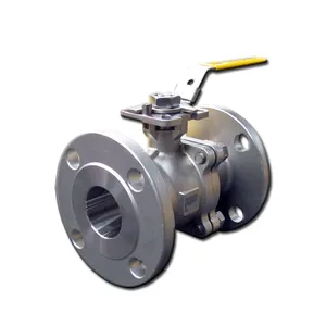 A216 2PC Stainless Steel Flange Ball Valve 150LB 300LB S 316 304 CF8M 3pc flange ball valve with high platform