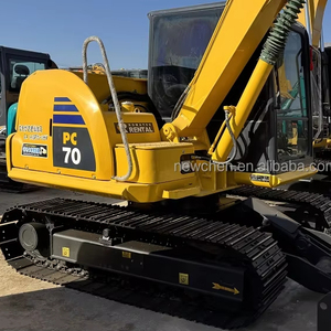 Miniexcavadora usada Komatsu PC70 de 7 toneladas, horas de trabajo bajas con bomba de motor original, caja de cambios y modelo de la marca de la caja de cambios y el modelo de la marca del Modelo de la marca - Product Image 1