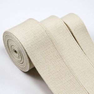 Factory Wholesale 100% Cotton Natural Color <b>Webbing</b> Bag Strap Cotton Binding Thick Cotton <b>Webbing</b> for Garment Cloths Accessories - Product Image 3