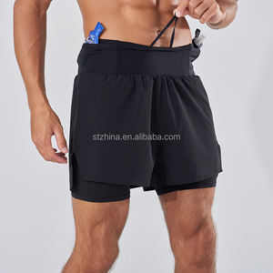 Nuova tasca Trail Running Back pantaloncini <span class=keywords><strong>da</strong></span> <span class=keywords><strong>corsa</strong></span> <span class=keywords><strong>da</strong></span> maratona all'aperto leggeri e traspiranti pantaloncini <span class=keywords><strong>da</strong></span> <span class=keywords><strong>corsa</strong></span> 2 pezzi in uno antiscivolo - Product Image 5