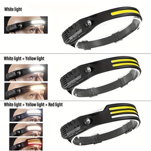 ไฟคาดศีรษะแบบชาร์จไฟได้ LED COB สว่างมาก ไฟฉายคาดศีรษะแบบ USB พร้อมโหมดแสงสว่าง 5 โหมด ไฟฉายคาดศีรษะ FX-HP002B แบบชาร์จไฟได้ - Product Image 3