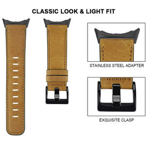 Upro Soft Luxury Leather Watch Band for Google Pixel Watch 3 45mm Women Men Replacement <b>Wristband</b> Correa - Product Image 5