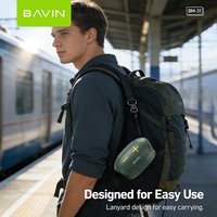 BAVIN - Altavoz Inalámbrico Portátil BM31 con Bajos Activos 5.4, Ideal para Viajes y Campamentos, Venta al por Mayor de Fábrica