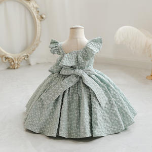 Robe de cérémonie pour filles, en coton mélangé de haute qualité, nouvelle collection 2025, pour bébé fille, princesse, bijoux - Product Image 5