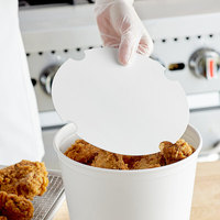 Seau en papier personnalisé 85-165 oz pour emporter, emballage alimentaire, godets à popcorn, conteneur jetable en papier, seau à poulet frit