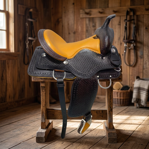 Suministros al por mayor BS International NA93 Silla de montar inglesa ecológica de cuero 100% genuino con estructura de madera y sillín de acero inoxidable SUS304 - Product Image 1