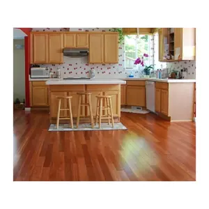 100% Natural Real Wood Natural Kempas Wood Water Resist Solid Wood Flooring