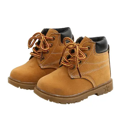 NI AN OEM stivali fall comfortable children latest cheap casual fashion safety leather army kids boots children shoes