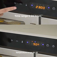 100-laags commerciële voedseldroger met touchscreen, vlakke bak, voor fruit en groenten, geschikt voor bakkerijen en snackfabrieken