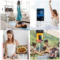 Monitor Portátil con Pantalla Táctil LED HD de 21.5 Pulgadas, Android 13, Blanco, Señalización Digital, para Hogar, Oficina y Juegos, con Soporte Integrado