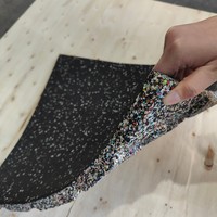 Tapis de sol en caoutchouc robuste pour salle de sport à domicile et sols de fitness commerciaux
