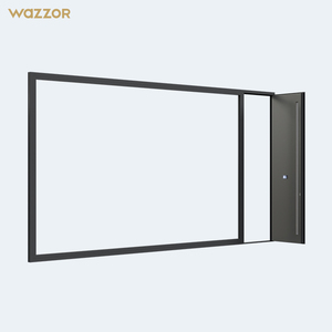 Wazzor <span class=keywords><strong>2026</strong></span> Nuove Porte d'Ingresso Personalizzate in Alluminio Massiccio con Pannelli Decorati e Serratura Intelligente con Riconoscimento Facciale, Impronta Digitale e Lettore di Tessere - Product Image 2