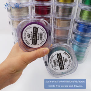 Hilo <span class=keywords><strong>de</strong></span> Bordar Metálico Dorado <span class=keywords><strong>de</strong></span> Alta Tenacidad, 29 Colores, en Caja, para Costura y Diseño DIY - Product Image 3