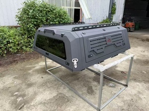Système de cuisine de camion de luxe pliable avec couvercle supérieur rigide et boîte de rangement en acier en aluminium durable conception de <span class=keywords><strong>tente</strong></span> de voiture - Product Image 6