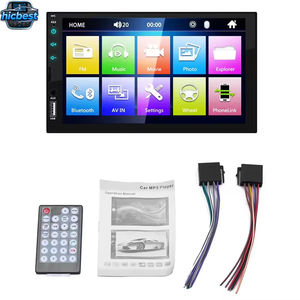 Autoradio Hicbest 2 Din, autoradio stéréo, lecteur MP5 de voiture 7 pouces, CarPlay et Android Auto sans fil, BT, EQ, AUX, double USB, prise en charge de <span class=keywords><strong>YouTube</strong></span> - Product Image 1