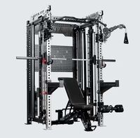 Cage de musculation ultime en acier, simple et complète, pour usage domestique, avec station de musculation Smith pour les jambes et le dos
