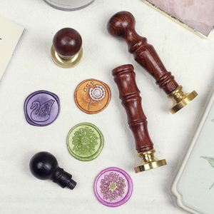 Kit de tampons personnalisés en bois et métal pour sceau de cire, avec logo sur mesure, pour bricolage - Product Image 5