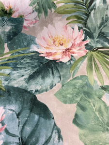Tissu d'ameublement imprimé numériquement à motifs floraux tropicaux de Nassau, vendu au mètre |   Textile de décoration intérieure élégant et durable - Product Image 4
