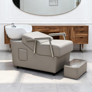 Sillón de Lavacabezas para Barbería y Salón de Belleza con Masaje y Tazón de Champú - Product Image 1