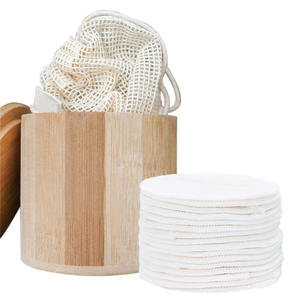 16 paquets de tampons démaquillants en <span class=keywords><strong>coton</strong></span> de <span class=keywords><strong>bambou</strong></span>, lingettes nettoyantes réutilisables, Machine automatique, tampons en <span class=keywords><strong>coton</strong></span>, sac en papier 1000 pièces - Product Image 2