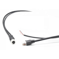 커넥터 공급업체 M12 커넥터 용접 9핀 암 플러그 - RJ45 CAT 6A IP67 방수 커넥터 케이블