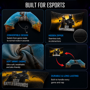 Un cuscino per il corpo trasformabile indispensabile per gli appassionati di eSport. Lavabile, realizzato in tessuto morbido e adatto per i giochi PUBG. - Product Image 4