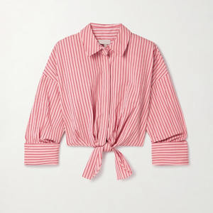 <span class=keywords><strong>Camicia</strong></span> corta da <span class=keywords><strong>donna</strong></span> in cotone misto popeline a righe - Product Image 1