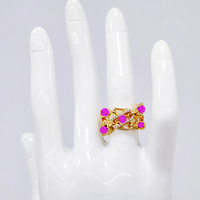 Ensemble de bijoux unisexe tendance en zircon plaqué or 18 carats de haute qualité - Marques célèbres, collier, boucles d'oreilles, bague, bracelet, mariage, sans ternissement