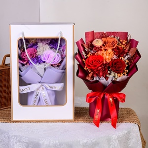 Caja de Regalo de <span class=keywords><strong>Rosas</strong></span> Preservadas de Lujo: Regalo de San Valentín 2026, Decoración de Bodas y <span class=keywords><strong>Hermosa</strong></span> Decoración de Pared, Exquisito Juego de Regalo <span class=keywords><strong>para</strong></span> <span class=keywords><strong>Mujer</strong></span> - Product Image 2
