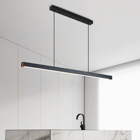 Bande lumineuse LED anti-éblouissement, lampe suspendue intelligente, luminaires de grille adaptés à l'intérieur, salon, bureau