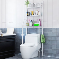 Salle de bain Étagère de Toilette Sol Toilette Rack Lave-Linge Rack De Stockage