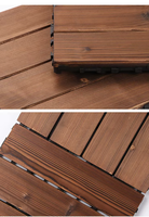 Dalles de terrasse emboîtables WPC 30x30 cm en composite bois-plastique pour extérieur, jardin et patio – Idéales pour le bricolage