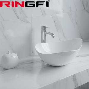 <span class=keywords><strong>Lavabo</strong></span> de comptoir de forme irrégulière de l'hôtel et le <span class=keywords><strong>lavabo</strong></span> en céramique en forme de feuille facile à nettoyer pour salle de bain moderne, couleur vive - Product Image 2