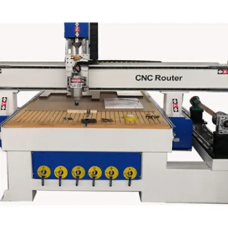 Blaue Farbe Cnc Router 1325 Carving Elephant DSP Cnc 4 Achsen Holz Cnc Router 4d Maschine 4kw Holz spalt maschine Router Rebooter
