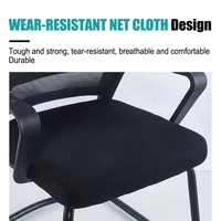 Chaise de bureau ergonomique pliable moderne en maille, confortable pour la maison et le bureau