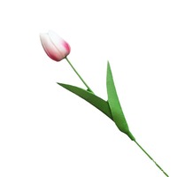 Décoration d'intérieur pas chère, fausses tulipes bleues en PU, fleurs artificielles au toucher réel, fleurs de tulipes artificielles blanches pour la décoration de mariage