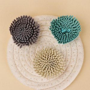 Handmade Embossed Microfiber Flower Decor Camellia Pattern For Clothing <b>Bags</b> Shoes <b>Accessories</b> DIY Craft Wholesale - Product Image 3