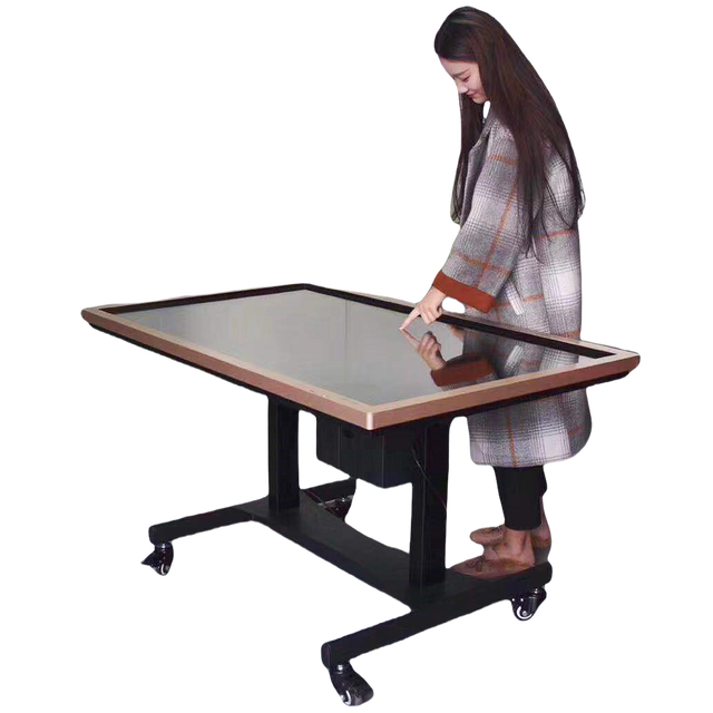 ITATOUCH Motorized TV Lift Cart with 90 Degree Tilt for 32 to 65 Inch Interactive Flat Panel and Smart TV Display Stand