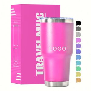 Gobelet isotherme personnalisé de 30 oz à double paroi en acier inoxydable, tasse à café et à eau à prix abordable, tasses de voyage pour voiture de 30 oz avec couvercle - Product Image 1