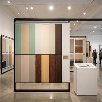 Paneles de Pared Modernos de PVC EONCRED, Ignífugos, Antiestáticos, Resistentes a la Humedad, Impermeables, Insonorizantes, con Patrón Geométrico, para Sala de Estar y Comercios