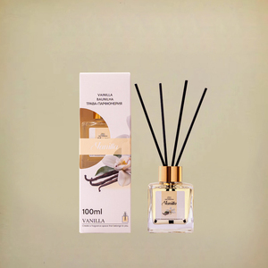 Diffuseur de parfum d'ambiance 100 ml en verre design, parfum fruité, huile essentielle, ensemble diffuseur à bâtonnets - Product Image 2