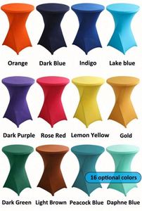 Mantel Elástico de Spandex Directo de Fábrica para Fiestas, Cubierta de Alta Calidad para Mesas de Cóctel, Fundas Publicitarias - Product Image 3