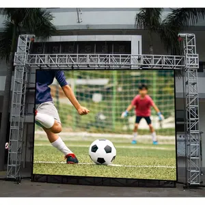 HUB koneksi 500*1000mm konser vokal Jepang P3.91 layar LED luar ruangan video profil aluminium layar LED sewa