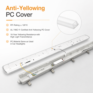 Lampada LED Tri-proof per Fabbriche e Magazzini 170lm/W IES <span class=keywords><strong>LDT</strong></span> Disponibile 100000h Garanzia 7 Anni IP65 IK08 CE CB RoHS 3CCT PC+PC CRI80 - Product Image 4