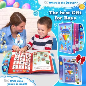 Libro ocupado de aprendizaje sensorial parlante interactivo para niños ABC y números, regalo educativo de cumpleaños, libro de Audio, Aprendizaje Temprano - Product Image 6