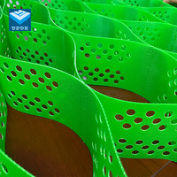 Grille géocellulaire perforée texturée lisse en HDPE vierge à 100 % pour le renforcement des chaussées, les murs de soutènement et le contrôle des sols