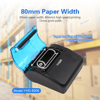 Printer Mini nirkabel 80mm, Printer Thermal Resi portabel, Printer tiket IMANO Thermique POS, Printer seluler