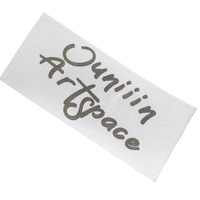 Étiquettes de marque modestes en satin mat, finition douce, sans brillance, respectueuses de la peau, pour sous-vêtements