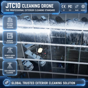 โดรนทำความสะอาด JTC10 ระบบฉีดน้ำแรงดันสูง สำหรับทำความสะอาดหน้าต่างภายนอกอาคาร โซลูชั่นทำความสะอาดกลางแจ้งอัจฉริยะด้วย UAV - Product Image 1