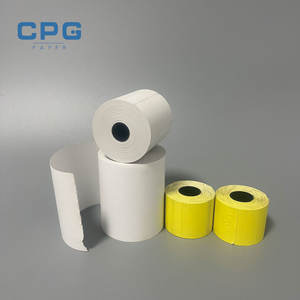OEM Service Available Thermal Receipt <b>Paper</b> Roll 80x60mm 50gsm Low Dust Back Printing POS Machine <b>Paper</b> Till Roll - Product Image 1